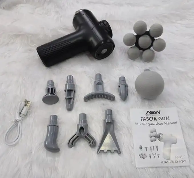Electric Muscle Massage Gun with 9 Heads
