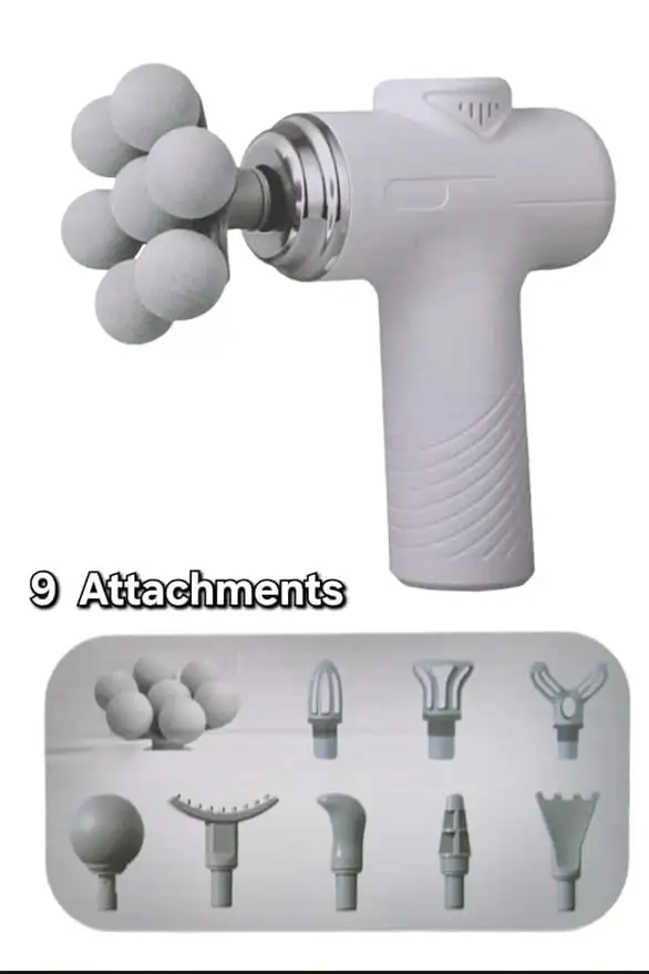 Electric Muscle Massage Gun with 9 Heads